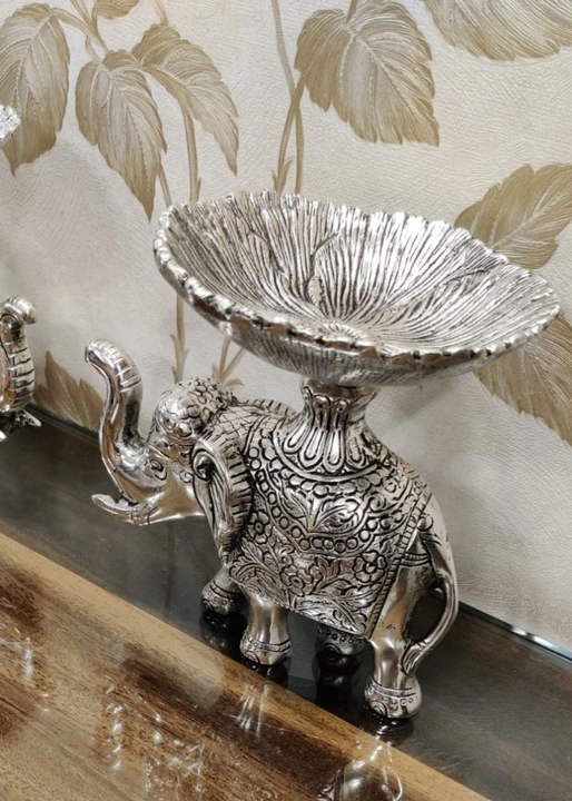 Aluminum Metal Elephant with Dryfruit Bowl  uploaded by RR TRADING COMPANY on 2/18/2023