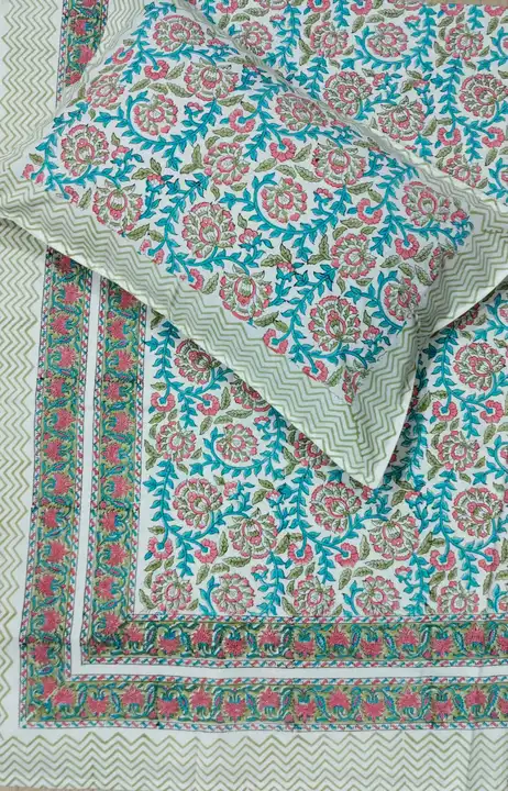 Singal bedsheets hand block print  uploaded by Nayab fashion on 2/18/2023