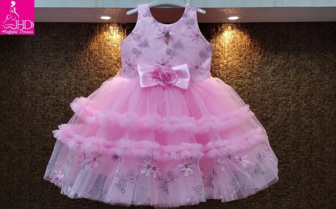 Product image with price: Rs. 690, ID: kids-girl-s-party-wear-frock-4673cd5b