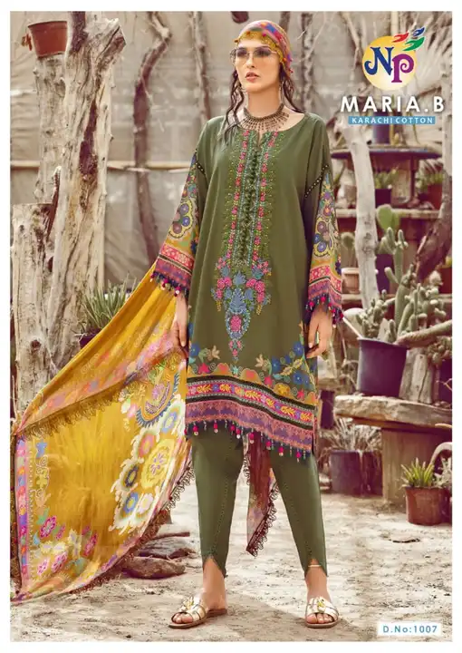New Maria Cotton suits dress material uploaded by Swastik creation on 2/18/2023