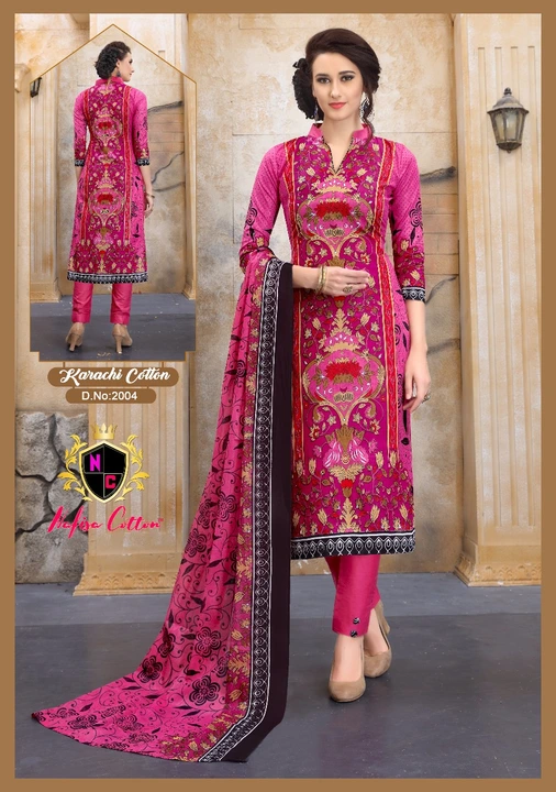 Presenting Nafisa Cotton suits dress material uploaded by Swastik creation on 2/18/2023