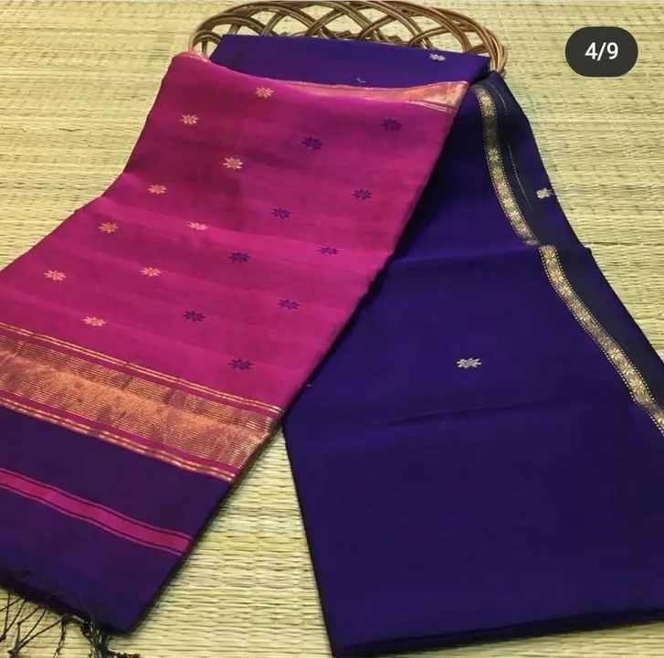 Maheshwari silk cotton buti saree uploaded by Miran Handloom saree on 5/11/2024