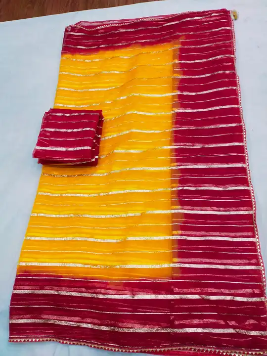 Organza fabric double shade saree uploaded by FASHION MART on 2/19/2023