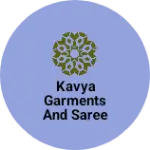 Business logo of kavya garments and saree center