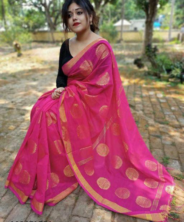 Cotton silk chokro saree  uploaded by Maa Tara saree canter on 2/19/2023