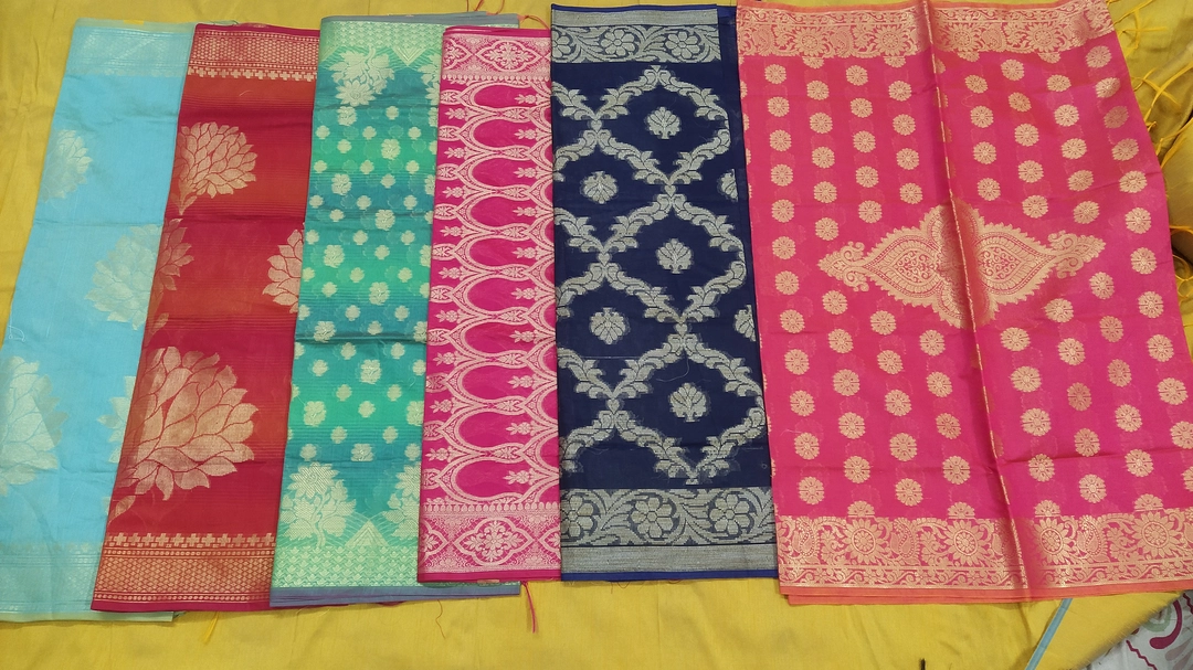 Banarasi cotton dupatta available in wholesale price  uploaded by A R.creation on 5/28/2024