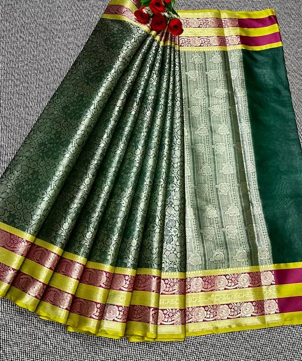 Banarasi fancy worm silk saree  uploaded by business on 2/19/2023