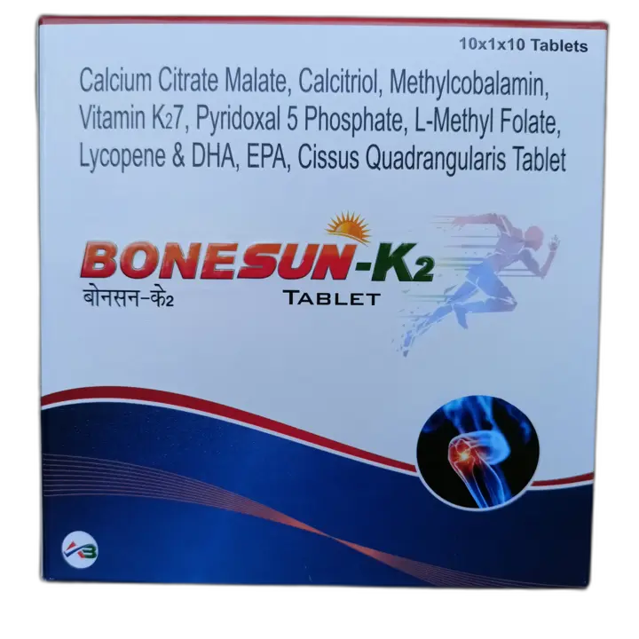 BoneSun K2 Tablet  uploaded by Amethi Biotech Private Limited  on 2/19/2023