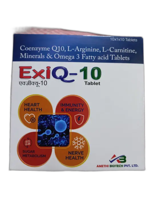 ExiQ-10 Tablet  uploaded by Amethi Biotech Private Limited  on 5/31/2024