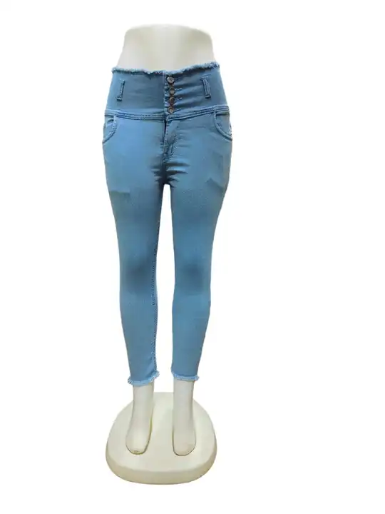 Hastag Girl 4 Button Bujjar Dobby Jeans (28-36) uploaded by Aarav Collection on 5/5/2024