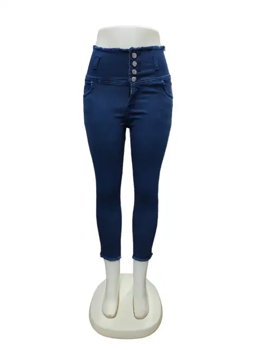 Hastag Girl 4 Button Bujjar Dobby Jeans (28-36) uploaded by Aarav Collection on 5/5/2024