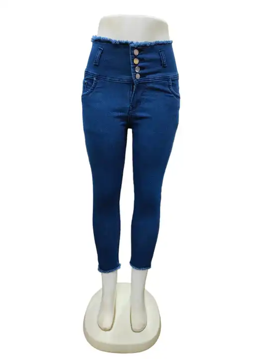 Hastag Girl 4 Button Bujjar Dobby Jeans (28-36) uploaded by Aarav Collection on 5/21/2024