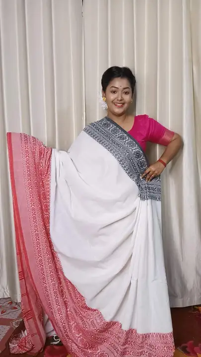 Begampur khadi cotton saree  uploaded by Maa Tara saree canter on 2/19/2023