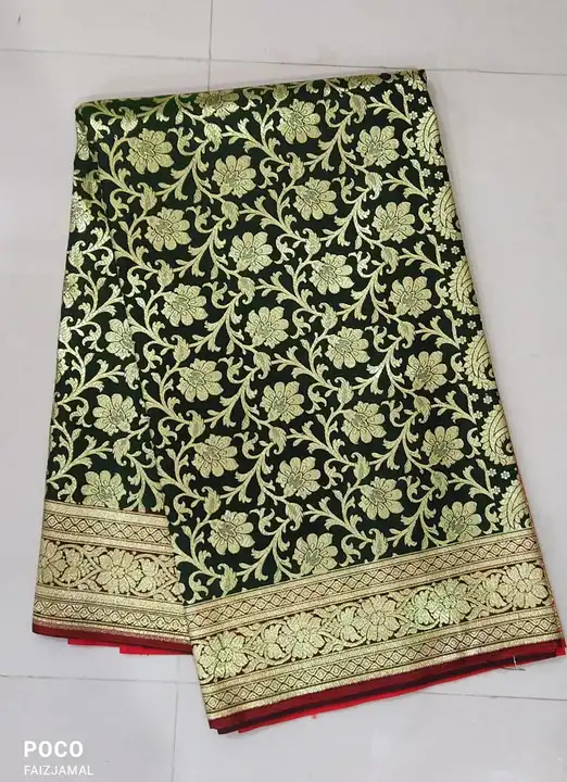 Dulhan saree
Fabric - silk
Length - 6 mtrs
Weight - 1.5 Kg almost
 uploaded by Salik Garments on 2/19/2023