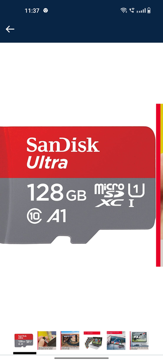 SanDisk ultra mamory card  uploaded by MATAJI telecom on 2/19/2023