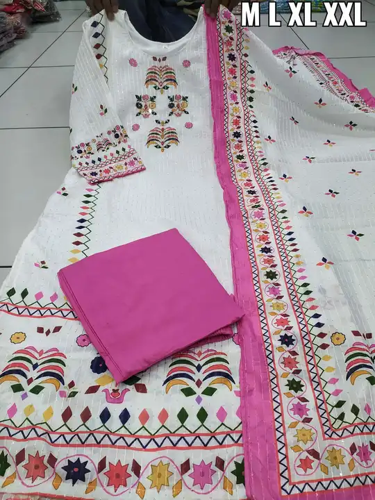 Chandiri silk uploaded by Kurtis collection on 2/19/2023