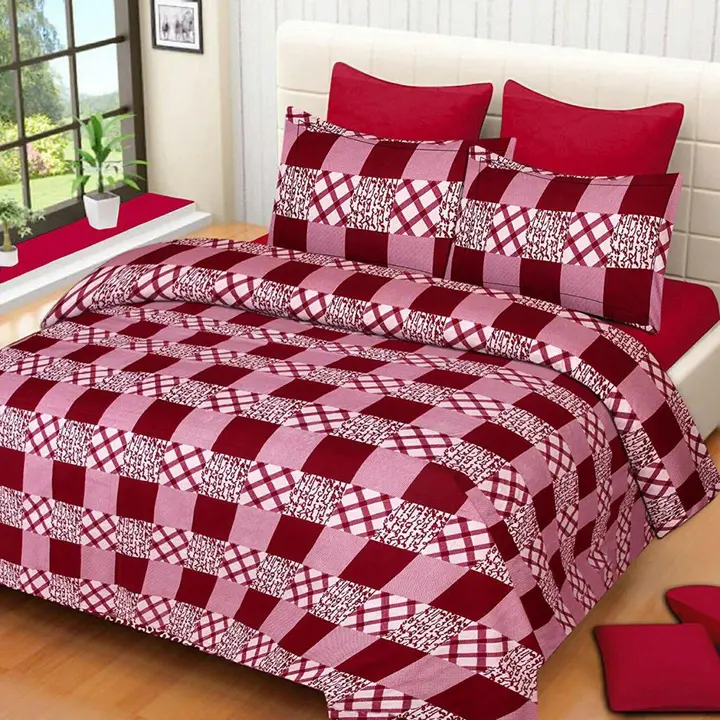 double bedsheet with 2 pillow uploaded by TULSI SHREE CREATION on 2/19/2023