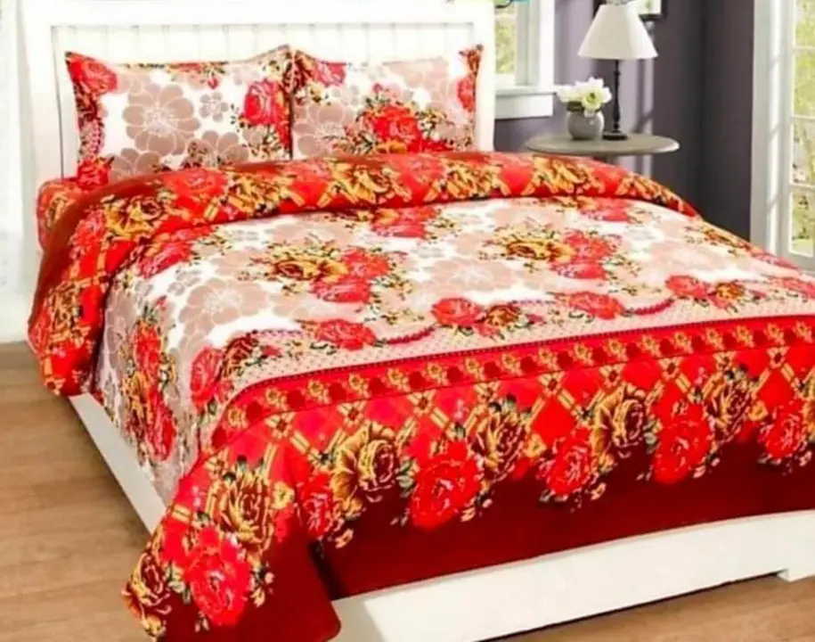 double bedsheet with 2pillow uploaded by TULSI SHREE CREATION on 2/19/2023