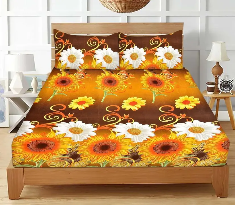 double bedsheet with 2pillow cover uploaded by TULSI SHREE CREATION on 2/19/2023