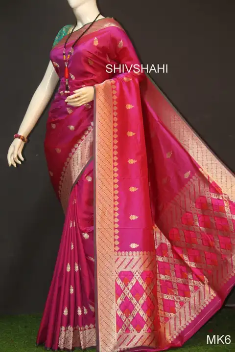 Rajvira silk paithani  uploaded by Meera collection on 2/19/2023