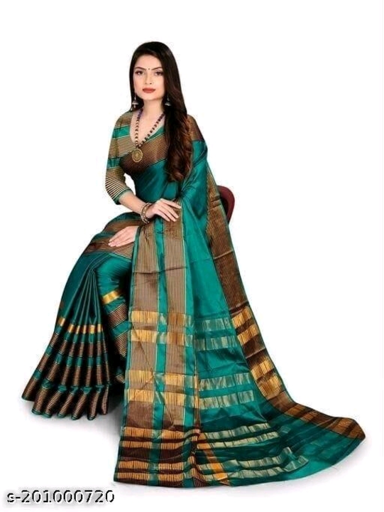 Cotton silk saree uploaded by wholsale market on 2/19/2023