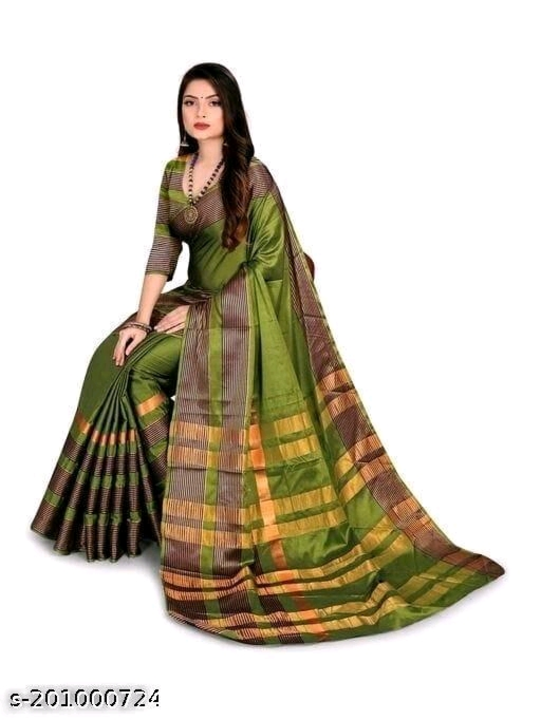 Cotton silk saree uploaded by wholsale market on 2/19/2023