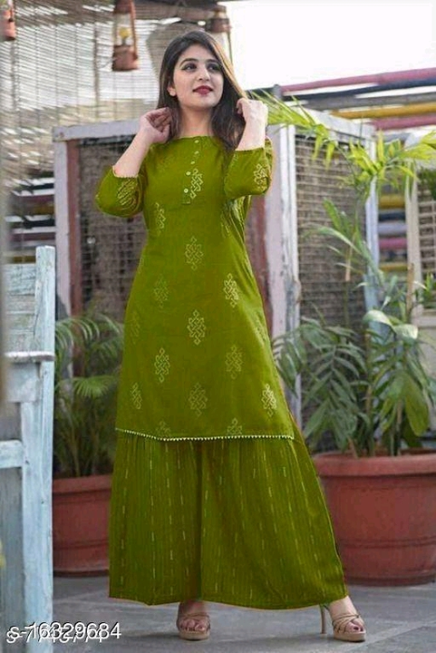 New Kurti Set with Palazzo  uploaded by business on 2/19/2023