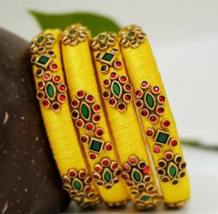 Silk thread bangles  uploaded by business on 2/19/2023