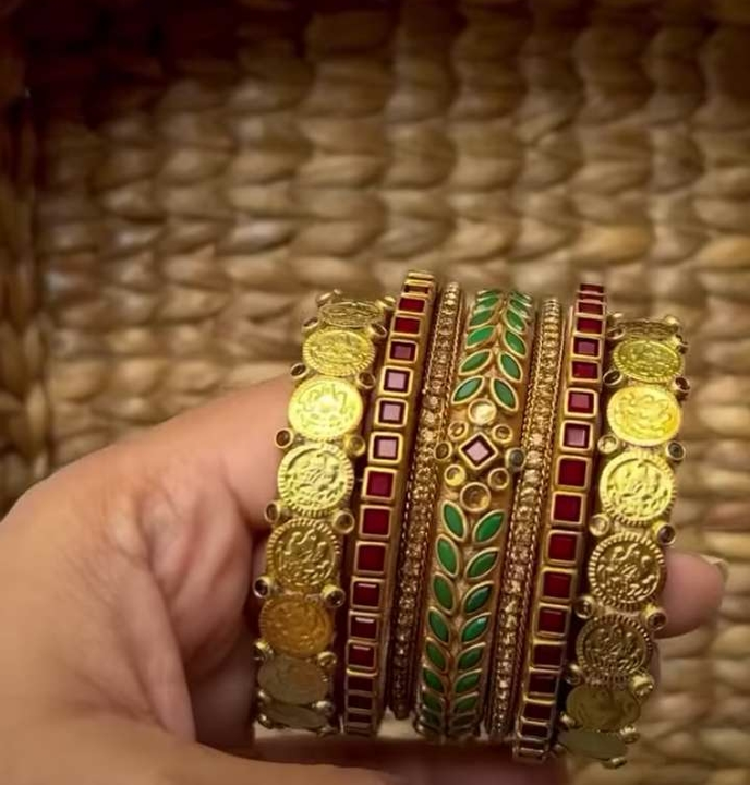 Silk thread bangles with lakshmi kasu uploaded by Prayan handmades on 2/19/2023