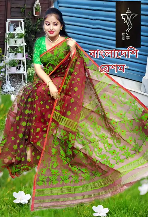 Reshom Dhakai Sharee uploaded by Maa Kali Sharee Center on 2/19/2023