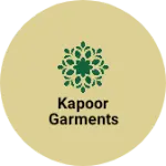 Business logo of Kapoor garments