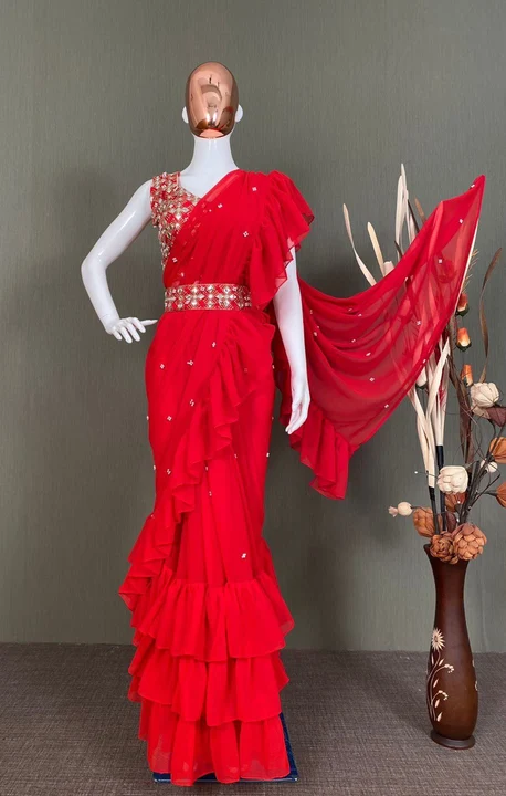 Party Wear Designer Sarees  uploaded by Arati's Woman's 'Ethics Wear on 2/19/2023