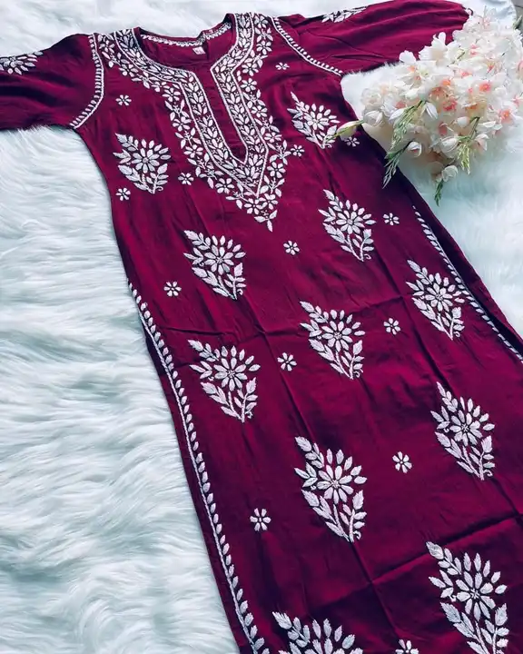 Product image with price: Rs. 950, ID: modal-chikankari-kurti-3a8bdead
