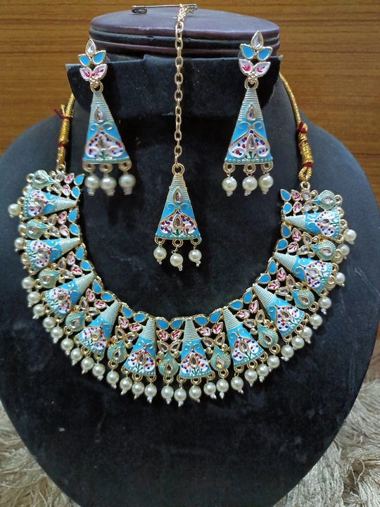 Beautiful necklace set for upcoming festival  uploaded by FASHION MART on 2/19/2023