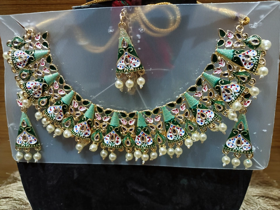 Beautiful necklace set for upcoming festival  uploaded by FASHION MART on 2/19/2023
