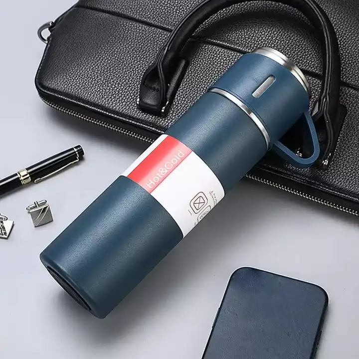 Stainless Steel Double Wall Insulated Hot & Cold Vacuum Flask Bottle with Drinking Cup | Assorted Co uploaded by BlackRock Corporation on 2/19/2023