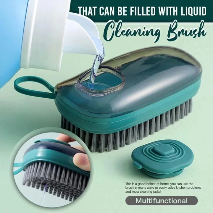 Multipurpose Cleaning Brush with Soap Dispenser for Dish Sink, Pan Pot, Washing and Cleaning Soft La uploaded by BlackRock Corporation on 2/19/2023