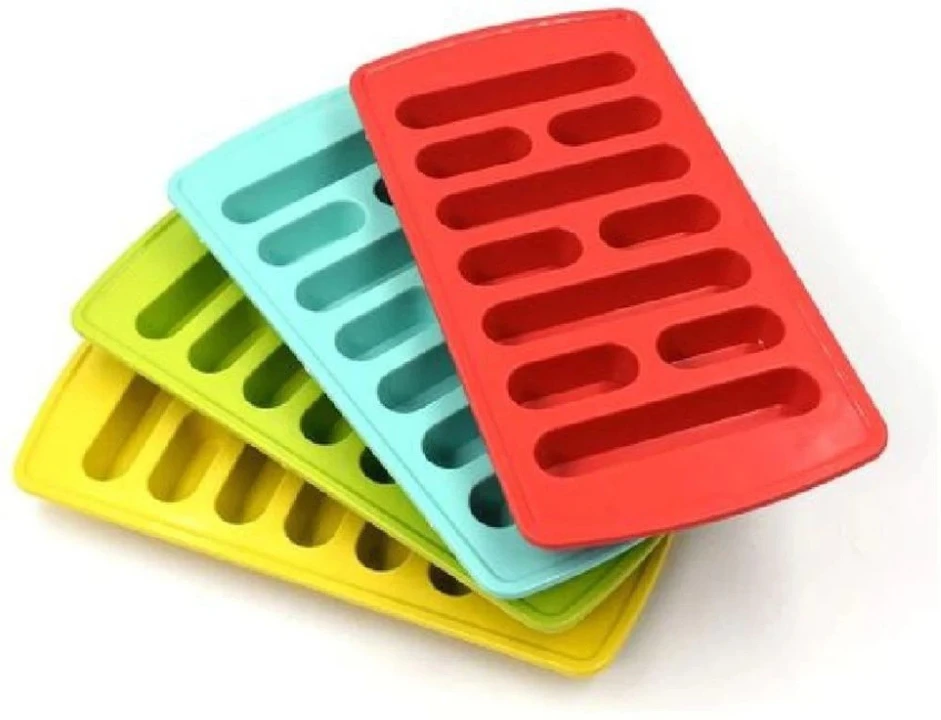 Plastic Mini Ice Cube Tray For Freezer 4 Pcs Set | Assorted Color | Box Packing uploaded by business on 2/19/2023