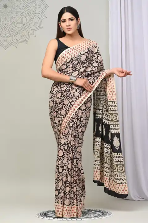 Cotton saree  uploaded by Kunal Handprint  on 2/19/2023