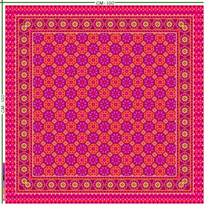Cotton square scarf uploaded by NANKANA SHAWLS on 2/19/2023