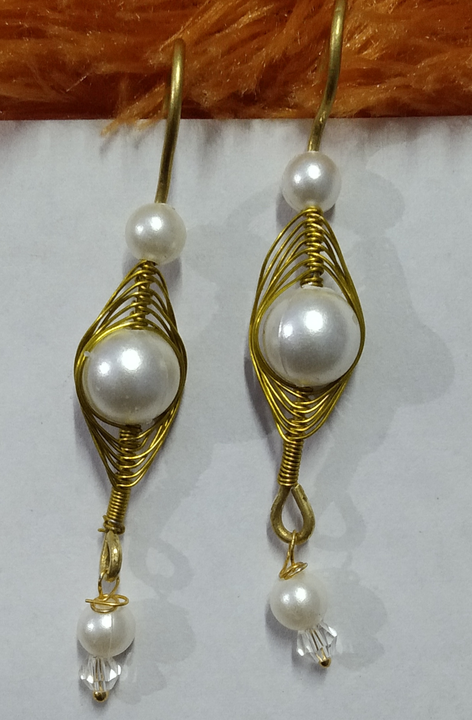 Product image of Wire wrapping handmade earrring dm for order queries , price: Rs. 150, ID: wire-wrapping-handmade-earrring-dm-for-order-queries-c17f7b4f