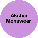 Business logo of Akshar menswear