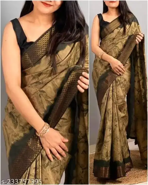 Sarees:-Soft cotton silk 
With weaving gold jeri border uploaded by NIVA CREATION on 2/19/2023