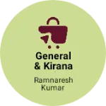 Business logo of General & kirana Store (FMCG grocery)