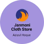 Business logo of Janmoni cloth store