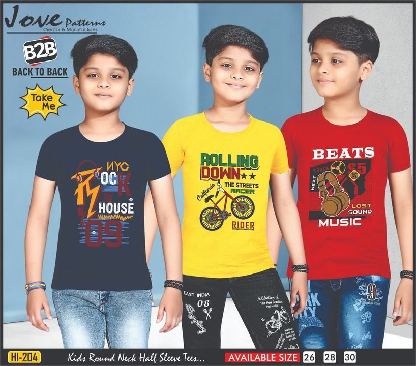 Boys T-shirt uploaded by Vijay Kidz Wear on 2/22/2021