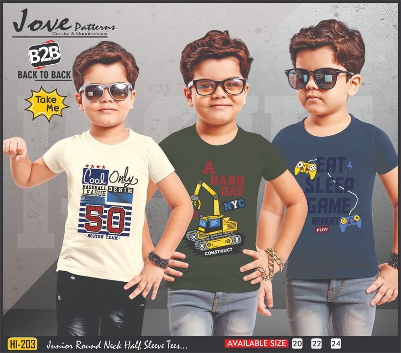 Boys T-shirts uploaded by Vijay Kidz Wear on 2/22/2021