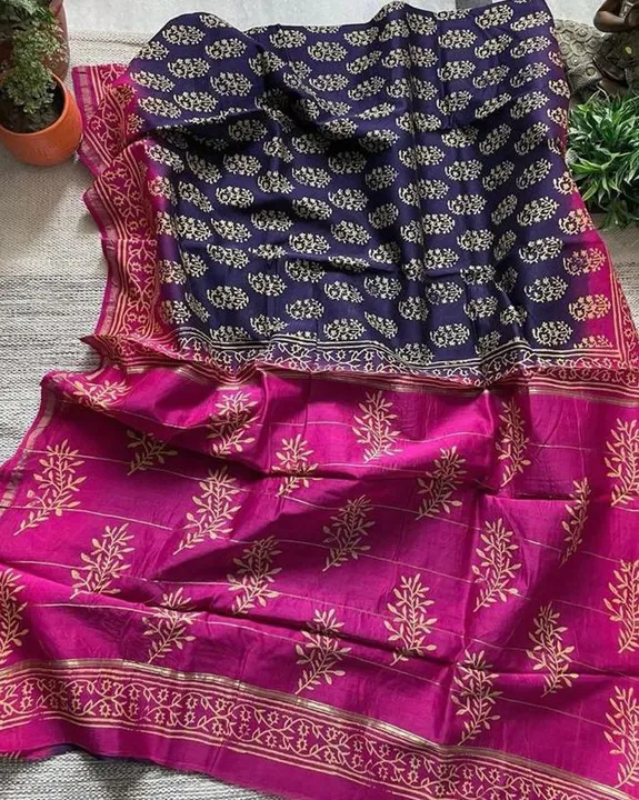*RF : New Design Launch*

Fabric: Chanderi Silk with Gold Border Patti Digital Printed Saree 

Digit uploaded by Roza Fabrics on 2/19/2023