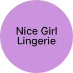 Business logo of Nice girl lingerie