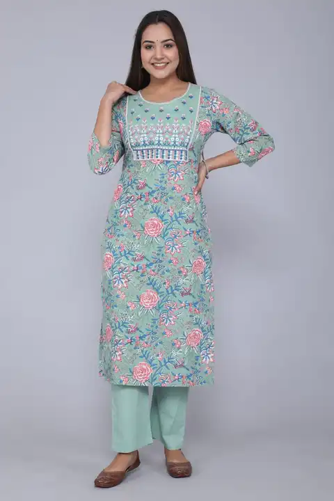 Cotton Kurti With Pant  uploaded by Maa Collection on 2/20/2023